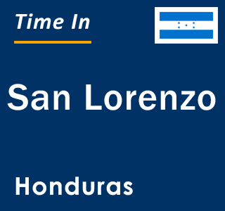 Current local time in San Lorenzo, Honduras