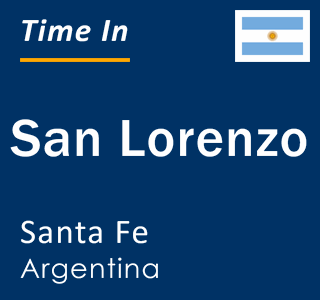 Current local time in San Lorenzo, Santa Fe, Argentina