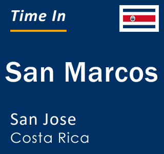 Current local time in San Marcos, San Jose, Costa Rica