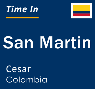 Current local time in San Martin, Cesar, Colombia