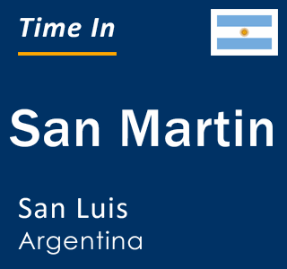 Current local time in San Martin, San Luis, Argentina