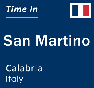 Current local time in San Martino, Calabria, Italy