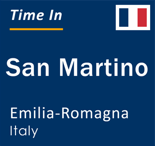 Current local time in San Martino, Emilia-Romagna, Italy