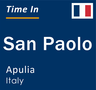 Current local time in San Paolo, Apulia, Italy