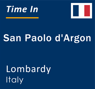 Current local time in San Paolo d'Argon, Lombardy, Italy