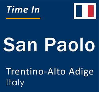 Current local time in San Paolo, Trentino-Alto Adige, Italy