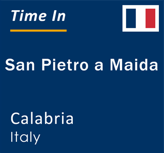 Current local time in San Pietro a Maida, Calabria, Italy