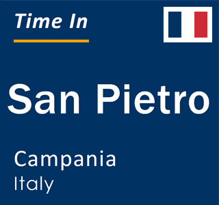 Current local time in San Pietro, Campania, Italy