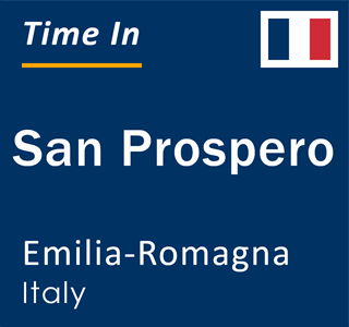 Current local time in San Prospero, Emilia-Romagna, Italy