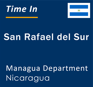 Current local time in San Rafael del Sur, Managua Department, Nicaragua