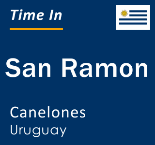 Current local time in San Ramon, Canelones, Uruguay