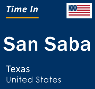 Current local time in San Saba, Texas, United States