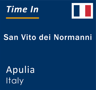 Current local time in San Vito dei Normanni, Apulia, Italy