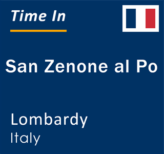 Current local time in San Zenone al Po, Lombardy, Italy