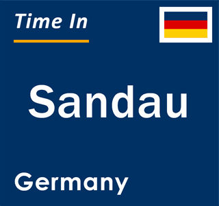 Current local time in Sandau, Germany