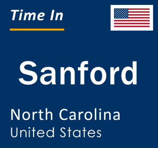 Current local time in Sanford, North Carolina, United States