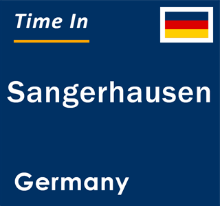 Current local time in Sangerhausen, Germany