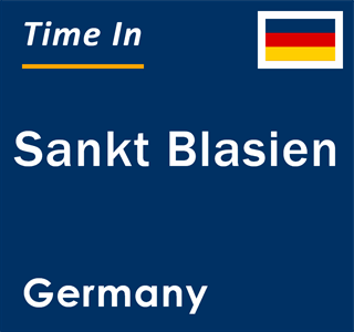 Current local time in Sankt Blasien, Germany