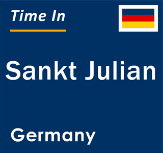 Current local time in Sankt Julian, Germany