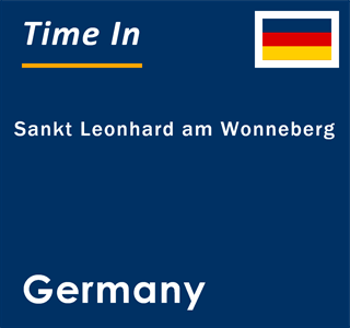 Current local time in Sankt Leonhard am Wonneberg, Germany