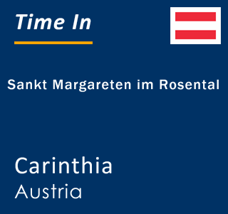 Current local time in Sankt Margareten im Rosental, Carinthia, Austria