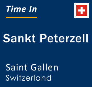 Current local time in Sankt Peterzell, Saint Gallen, Switzerland