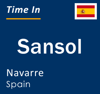 Current local time in Sansol, Navarre, Spain