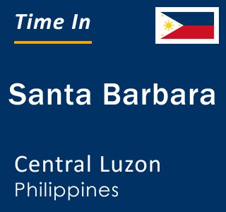 Current local time in Santa Barbara, Central Luzon, Philippines