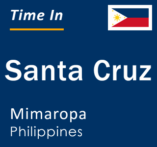 Current local time in Santa Cruz, Mimaropa, Philippines