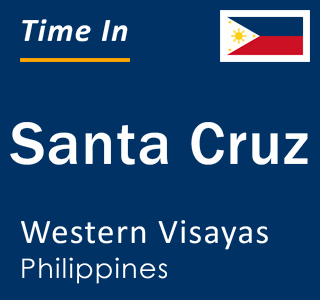 Current local time in Santa Cruz, Western Visayas, Philippines