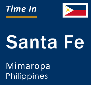 Current local time in Santa Fe, Mimaropa, Philippines