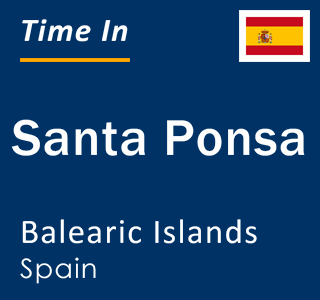 Current local time in Santa Ponsa, Balearic Islands, Spain