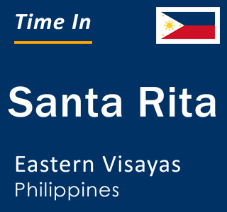 Current local time in Santa Rita, Eastern Visayas, Philippines