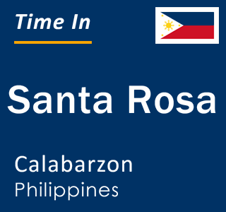 Current time in Santa Rosa, Calabarzon, Philippines