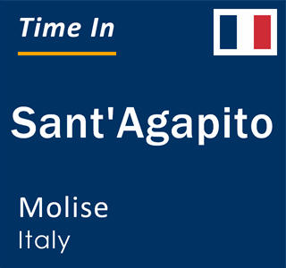 Current local time in Sant'Agapito, Molise, Italy