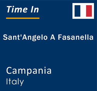 Current local time in Sant'Angelo A Fasanella, Campania, Italy