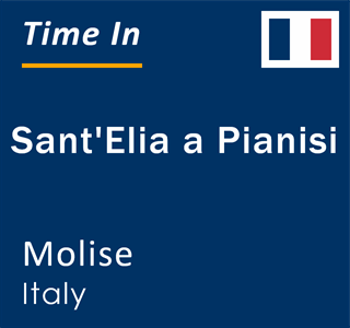 Current local time in Sant'Elia a Pianisi, Molise, Italy
