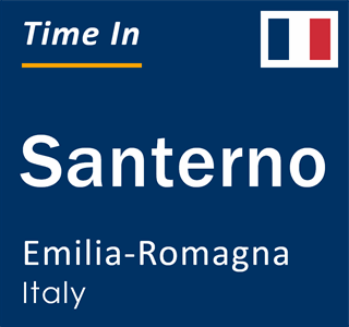 Current local time in Santerno, Emilia-Romagna, Italy