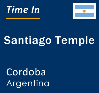 Current local time in Santiago Temple, Cordoba, Argentina