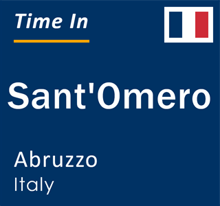 Current local time in Sant'Omero, Abruzzo, Italy