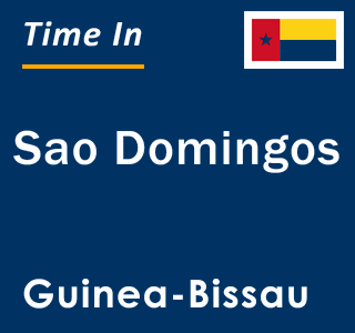 Current local time in Sao Domingos, Guinea-Bissau