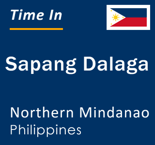 Current local time in Sapang Dalaga, Northern Mindanao, Philippines