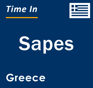 Current local time in Sapes, Greece