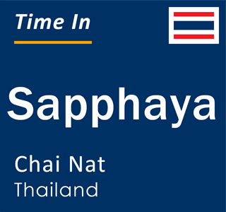 Current time in Sapphaya, Chai Nat, Thailand