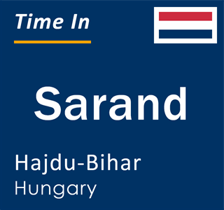 Current local time in Sarand, Hajdu-Bihar, Hungary