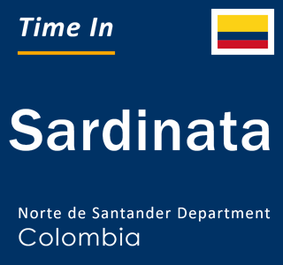 Current local time in Sardinata, Norte de Santander Department, Colombia