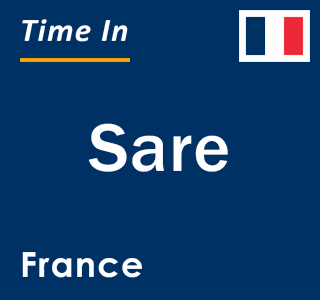 Current local time in Sare, France