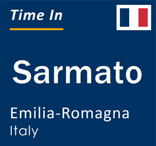 Current local time in Sarmato, Emilia-Romagna, Italy