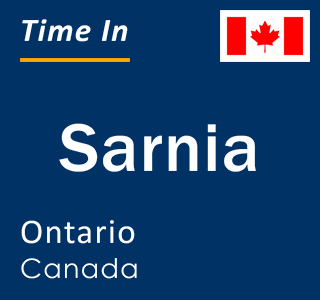 Current local time in Sarnia, Ontario, Canada