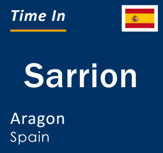 Current local time in Sarrion, Aragon, Spain